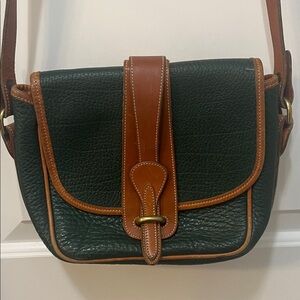 Dooney & Bourke Green and Brown Crossbody Bag